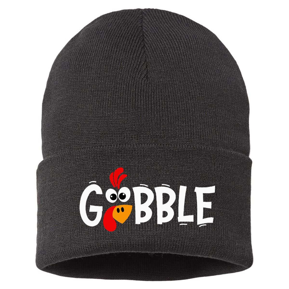 Turkey Trot Hilarious Thanksgiving Gathering Sustainable Knit Beanie