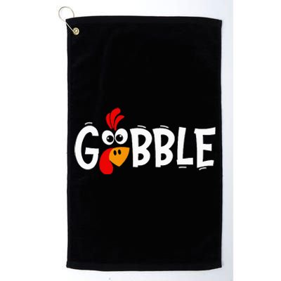 Turkey Trot Hilarious Thanksgiving Gathering Platinum Collection Golf Towel