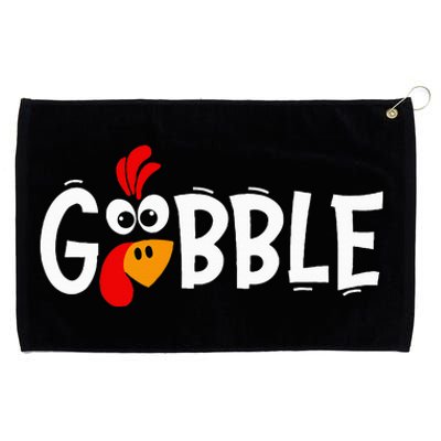 Turkey Trot Hilarious Thanksgiving Gathering Grommeted Golf Towel