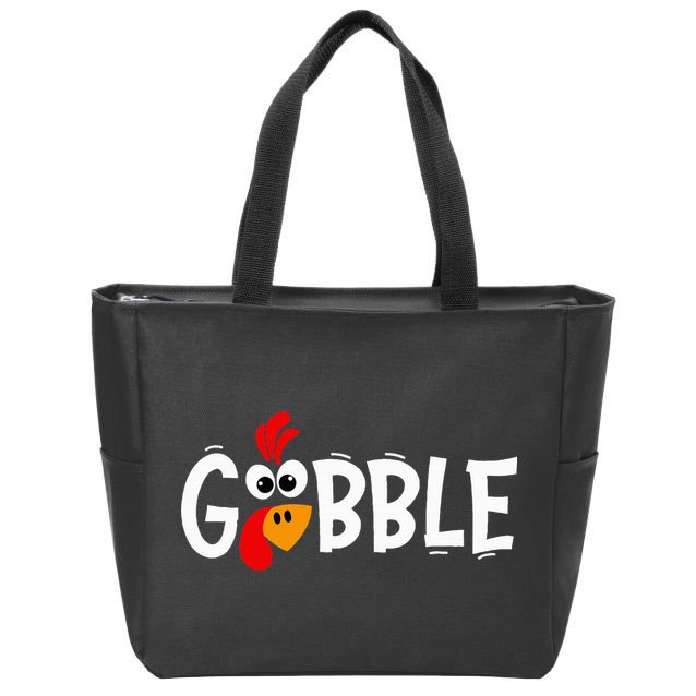Turkey Trot Hilarious Thanksgiving Gathering Zip Tote Bag