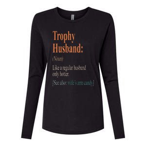 Trophy That Husband Definition Funny Husband Anniversary Womens Cotton Relaxed Long Sleeve T-Shirt