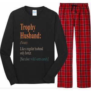 Trophy That Husband Definition Funny Husband Anniversary Long Sleeve Pajama Set