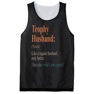 Trophy That Husband Definition Funny Husband Anniversary Mesh Reversible Basketball Jersey Tank