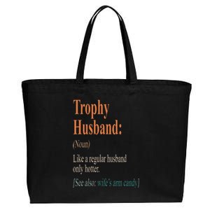 Trophy That Husband Definition Funny Husband Anniversary Cotton Canvas Jumbo Tote