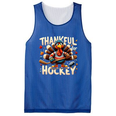 Turkey Thankful Hockey Funny Thanksgiving Hockey Lovers Gift Cool Gift Mesh Reversible Basketball Jersey Tank