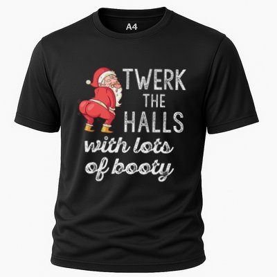 Twerk The Halls Lots Of Booty Santa Claus Twerking Performance Shirt