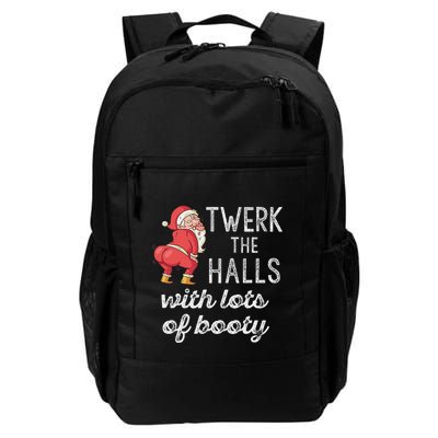 Twerk The Halls Lots Of Booty Santa Claus Twerking Backpack