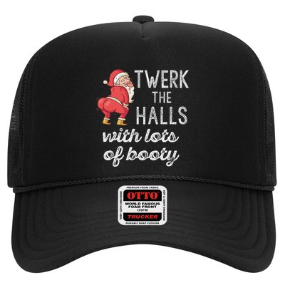 Twerk The Halls Lots Of Booty Santa Claus Twerking Trucker Hat