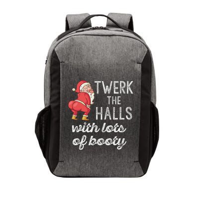 Twerk The Halls Lots Of Booty Santa Claus Twerking Vector Backpack