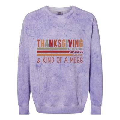 Thanksgiving Colorblast Crewneck Sweatshirt