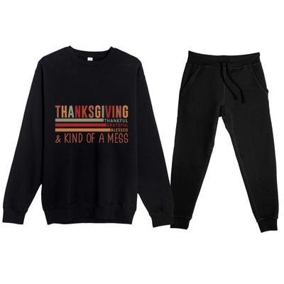 Thanksgiving Premium Crewneck Sweatsuit Set