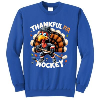 Turkey Thankful Hockey Retro Thanksgiving Hockey Lovers Gift Meaningful Gift Sweatshirt