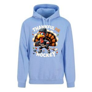 Turkey Thankful Hockey Retro Thanksgiving Hockey Lovers Gift Meaningful Gift Unisex Surf Hoodie