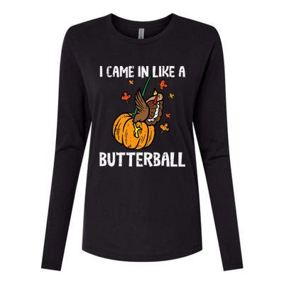 Turkey Trot Hilarious Thanksgiving Costume Womens Cotton Relaxed Long Sleeve T-Shirt