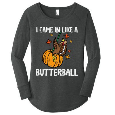 Turkey Trot Hilarious Thanksgiving Costume Women's Perfect Tri Tunic Long Sleeve Shirt