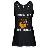 Turkey Trot Hilarious Thanksgiving Costume Ladies Essential Flowy Tank