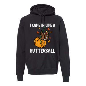 Turkey Trot Hilarious Thanksgiving Costume Premium Hoodie