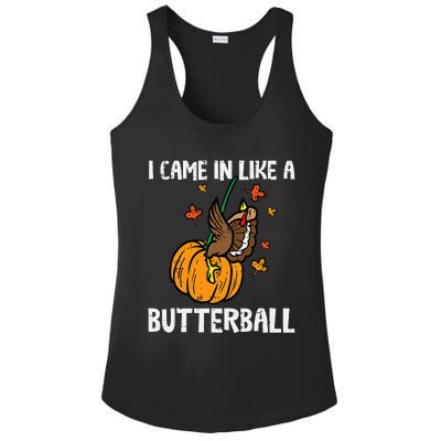 Turkey Trot Hilarious Thanksgiving Costume Ladies PosiCharge Competitor Racerback Tank