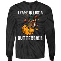 Turkey Trot Hilarious Thanksgiving Costume Tie-Dye Long Sleeve Shirt