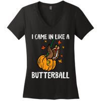 Turkey Trot Hilarious Thanksgiving Costume Women's V-Neck T-Shirt