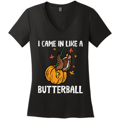 Turkey Trot Hilarious Thanksgiving Costume Women's V-Neck T-Shirt