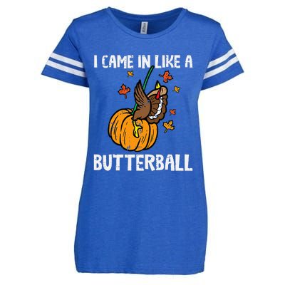 Turkey Trot Hilarious Thanksgiving Costume Enza Ladies Jersey Football T-Shirt