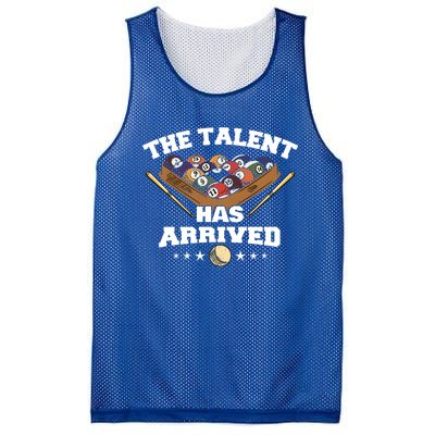 The Talent Has Arrived Funny Pool Player Billiard Cool Gift Mesh Reversible Basketball Jersey Tank