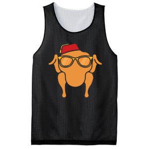 Thanksgiving Turkey Head Funny Mesh Reversible Basketball Jersey Tank