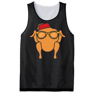 Thanksgiving Turkey Head Funny Mesh Reversible Basketball Jersey Tank