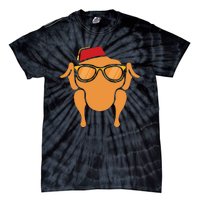 Thanksgiving Turkey Head Funny Tie-Dye T-Shirt