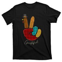 Thanksgiving Turkey Hand Sign Peace, Love, and Gratitude T-Shirt