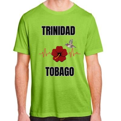 Trinidad Tobago Heartbeat Hibiscus Adult ChromaSoft Performance T-Shirt