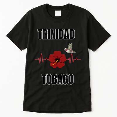 Trinidad Tobago Heartbeat Hibiscus Tall T-Shirt