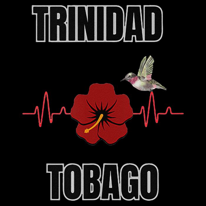 Trinidad Tobago Heartbeat Hibiscus Zip Tote Bag