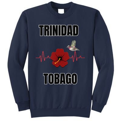 Trinidad Tobago Heartbeat Hibiscus Sweatshirt