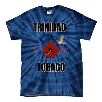 Trinidad Tobago Heartbeat Hibiscus Tie-Dye T-Shirt