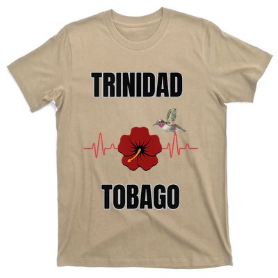 Trinidad Tobago Heartbeat Hibiscus T-Shirt