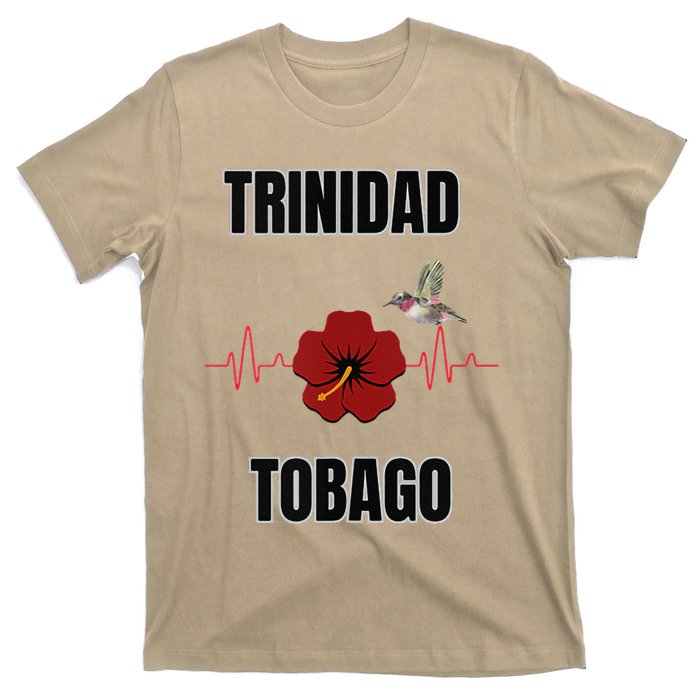 Trinidad Tobago Heartbeat Hibiscus T-Shirt