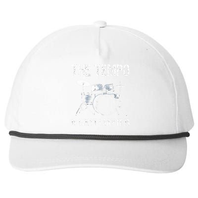 The Tempo Is What I Say It Is Gift Funny Drummer Men Women Snapback Five-Panel Rope Hat