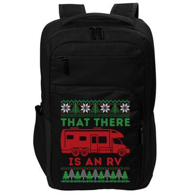 That There Is An Rv An Ugly Christmas Gift For Camping Holiday Impact Tech Backpack