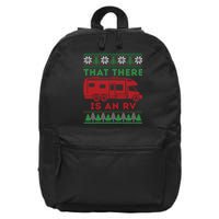 That There Is An Rv An Ugly Christmas Gift For Camping Holiday 16 in Basic Backpack