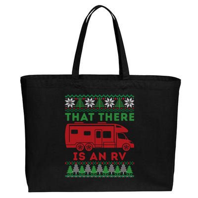 That There Is An Rv An Ugly Christmas Gift For Camping Holiday Cotton Canvas Jumbo Tote