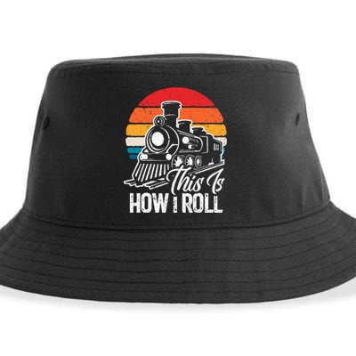 Train This Is How I Roll Train Lover Sustainable Bucket Hat