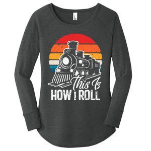 Train This Is How I Roll Train Lover Women's Perfect Tri Tunic Long Sleeve Shirt