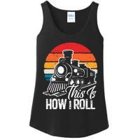 Train This Is How I Roll Train Lover Ladies Essential Tank