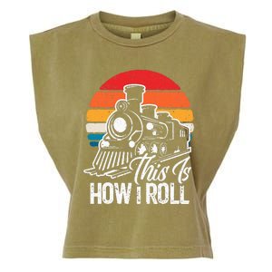 Train This Is How I Roll Train Lover Garment-Dyed Women's Muscle Tee