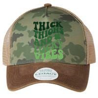 Thick Thighs Irish Vibes Retro St Paddy Legacy Tie Dye Trucker Hat
