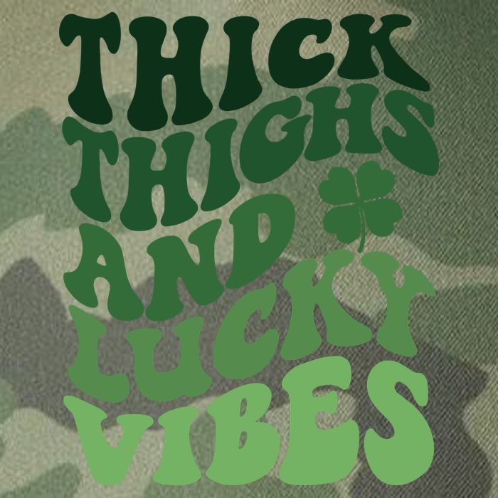 Thick Thighs Irish Vibes Retro St Paddy Legacy Tie Dye Trucker Hat