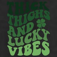 Thick Thighs Irish Vibes Retro St Paddy Cool Comfort Performance Bucket Hat