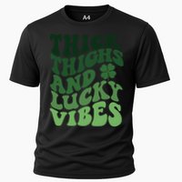 Thick Thighs Irish Vibes Retro St Paddy Performance Shirt